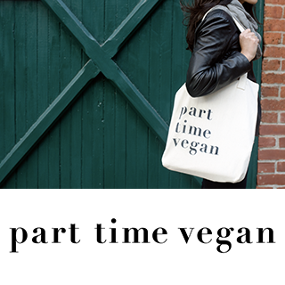 part time vegan tote bag